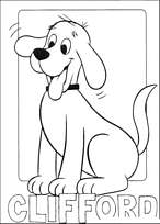 coloriage clifford tout joyeux